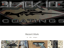 Tablet Screenshot of blackicecoatings.com
